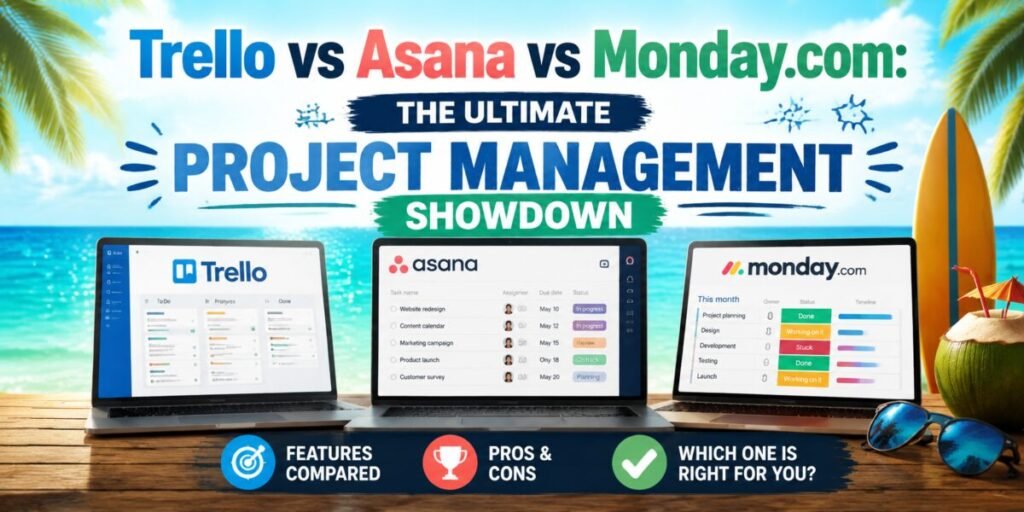 Trello vs Asana vs Monday.com: The Ultimate Project Management Showdown
